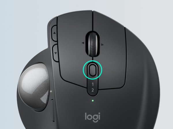 LOGITECH 910-007260, MX ERGO S Trackball Siyah,  Bluetooth, 2048dpi, Optik, 8 Tuşlu, Kablosuz, Mouse - Image 1