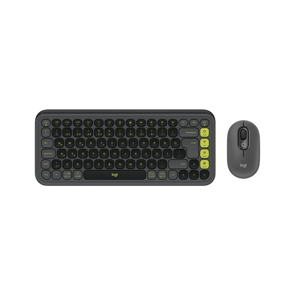 Logitech Pop Icon Combo 920-013075 Gri Kablosuz Klavye Mouse Seti - Image 1