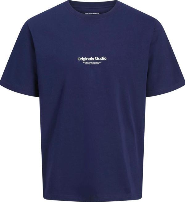 Jack&Jones JORVESTERBRO TEE SS CREW NECK NOOS LACİVERT-1  - Image 1
