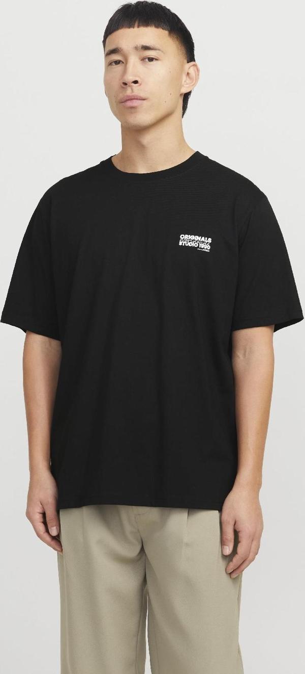 Jack&Jones JORVESTERBRO BACK TEE SS CREW NECK SİYAH - Image 1