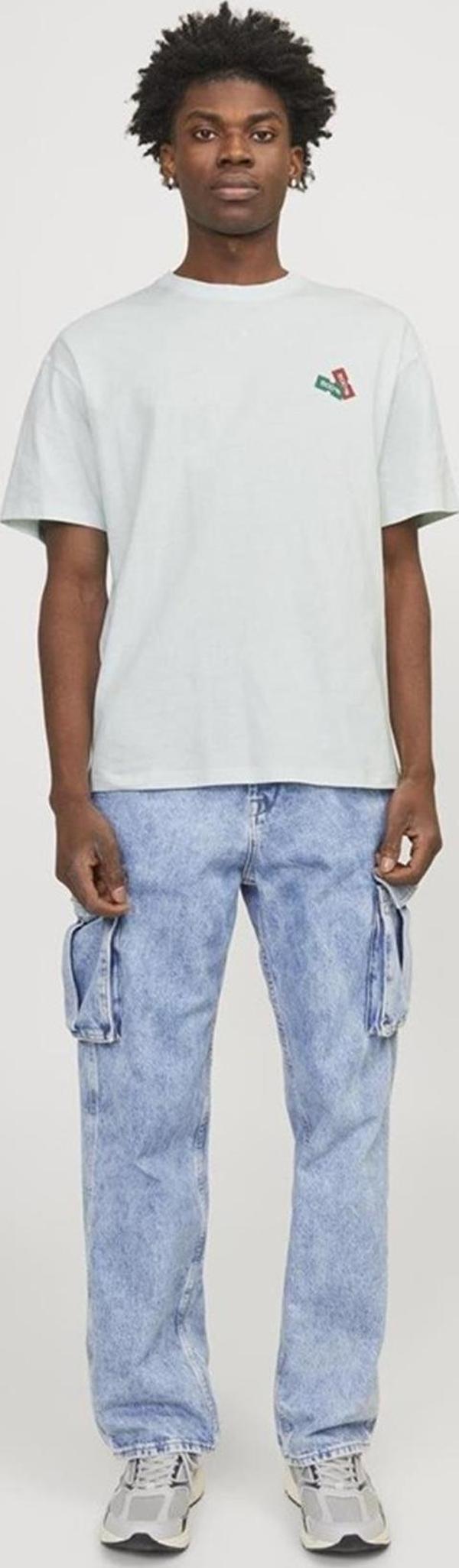 Jack&Jones JORDECAL TEE SS CREW NECK TG LN12254175 A.GRİ - Image 1