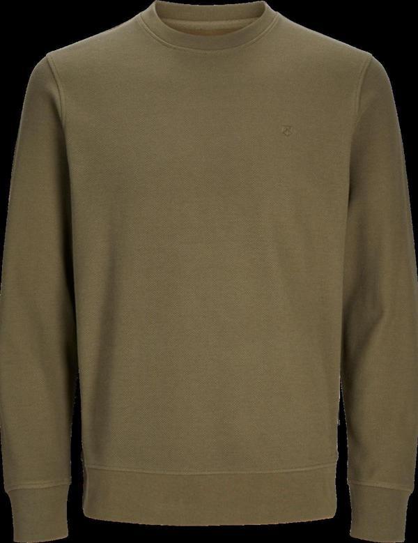 Jack&Jones JPRBLAROWAN STRUCTURED SWEAT CREW NECK HAKİ12259351 - Image 1