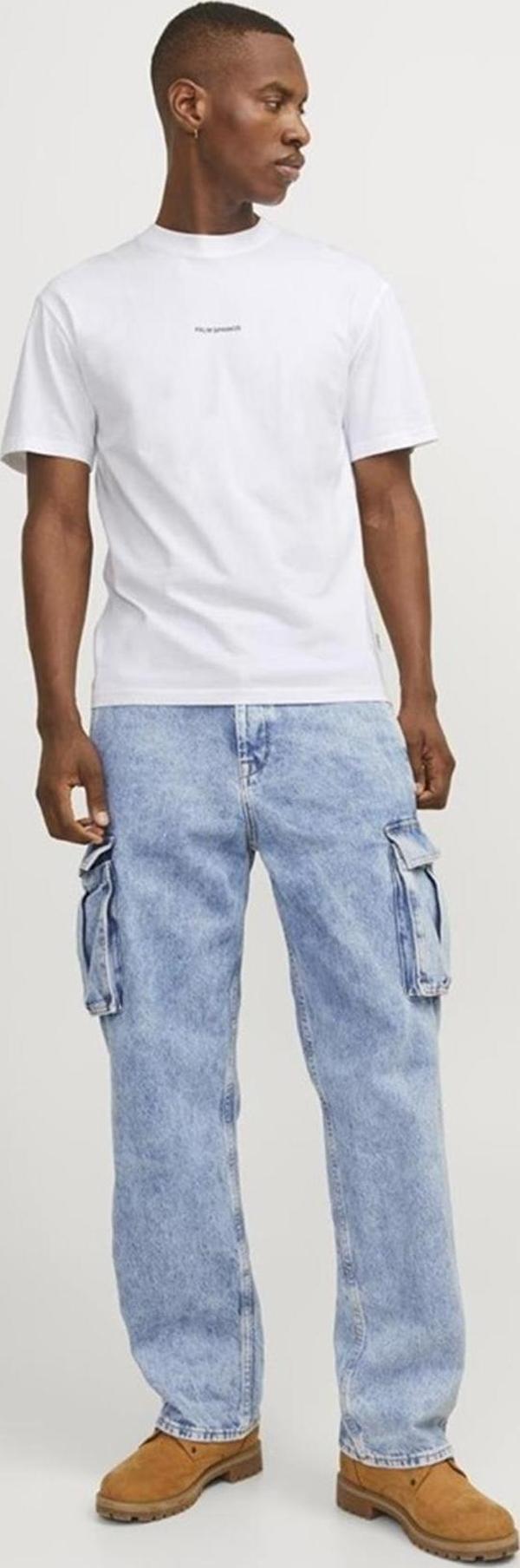 Jack&Jones JORARUBA LANDSCAPE TEE SS CREW NECK12255525 BEYAZ - Image 1