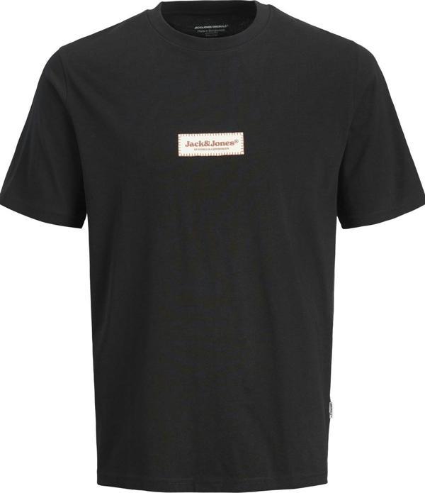 Jack&Jones JORSPLIT FAKESTITCH BRANDING TEE SS C LN SİYAH - Image 1