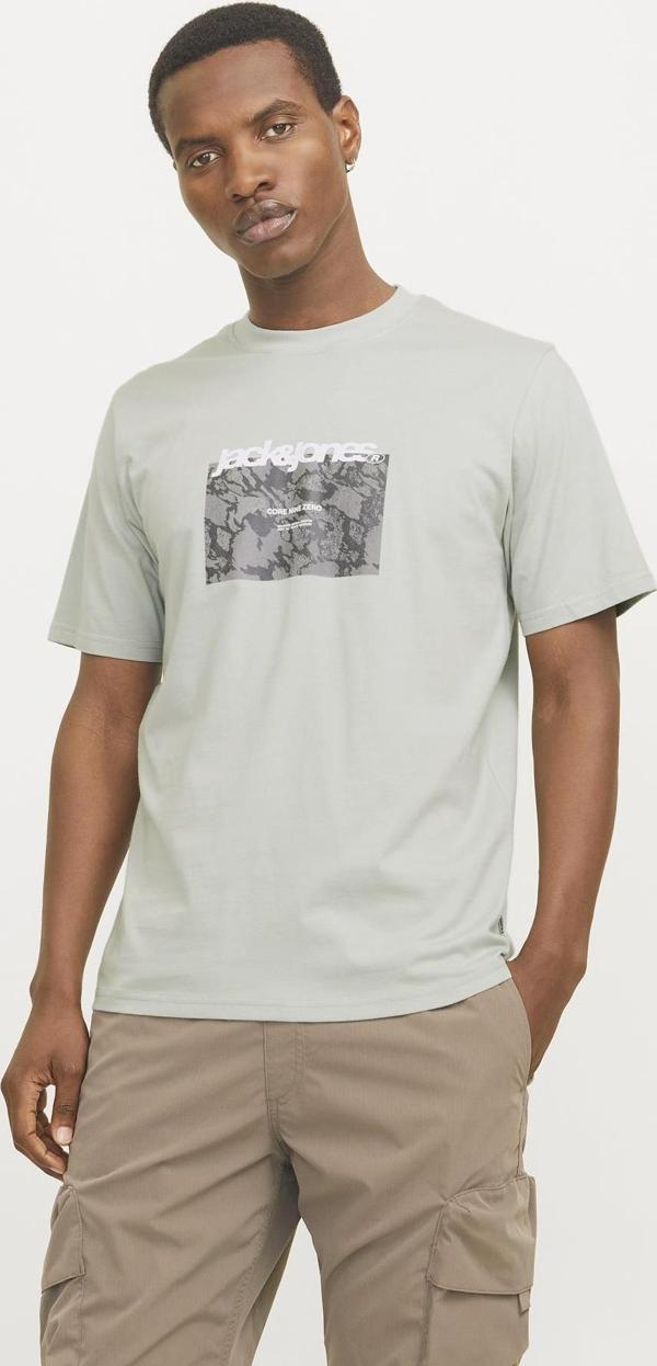 Jack&Jones JCOTARMAC CAMO FRONT TEE SS CREW NECK LN YEŞİL - Image 1