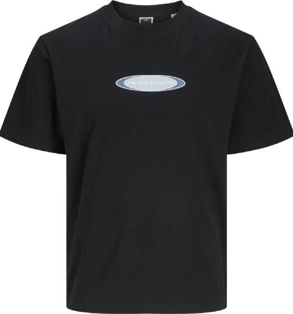 Jack&Jones JCOPACER BRANDING PRINT TEE SS CREW NECK SİYAH - Image 1