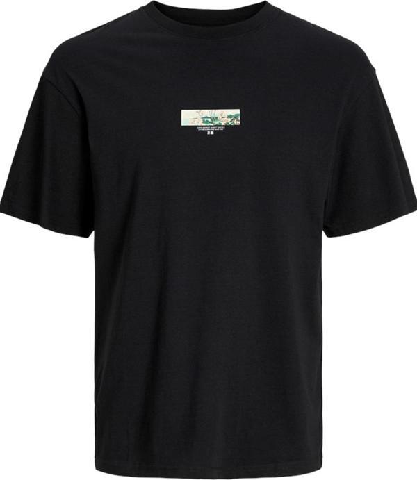 Jack&Jones JORTOKYO MARKET TEE SS CREW NECK TG LN 12256932 SİYAH - Image 1