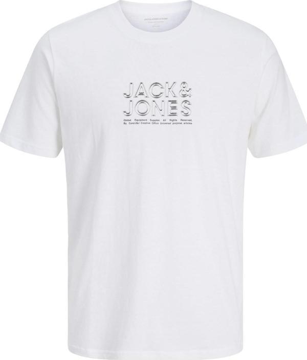 Jack&Jones JCODYNAMIC BRANDING TEE SS CREW NECK FST P.BEYAZ - Image 1
