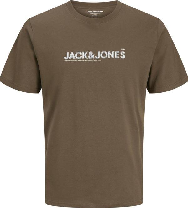 Jack&Jones JCODYNAMIC BRANDING TEE SS CREW NECK FST KAHVERENGİ - Image 1
