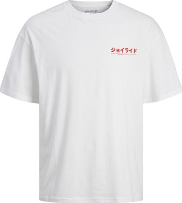 Jack&Jones JORTOKYO MARKET TEE SS CREW NECK TG LN 12256932 BEYAZ-KIRMIZI - Image 1