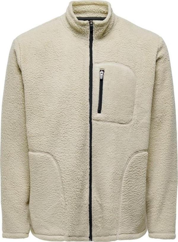 ONLY & SONS ONSERIC REG FLEECE FULL ZIP HIGH NECK - Image 1