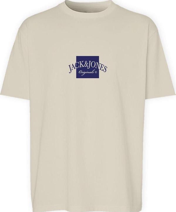 Jack&Jones JORBOSTON TEE SS CREW NECK FST BEYAZ - Image 1