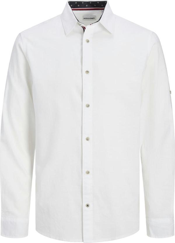 Jack&Jones JJPIERRE SLUB DETAIL SHIRT LS BEYAZ - Image 1