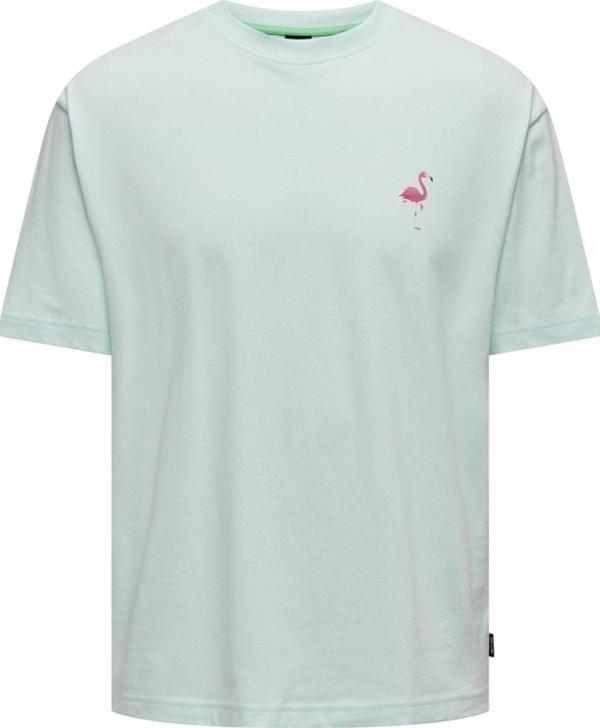 ONLY & SONS ONSMERVYN LIFE RLX SUMMER SS TEE 22029519 MAVİ - Image 1