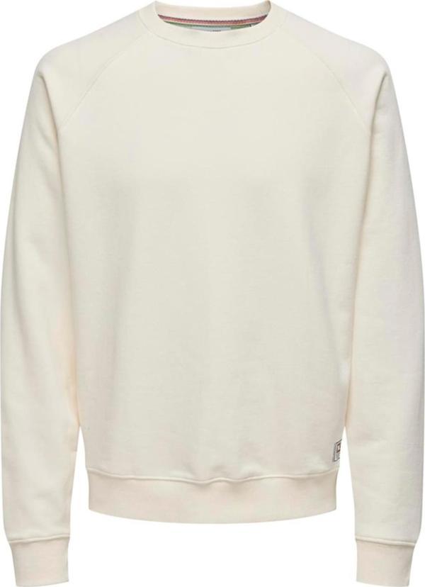 ONSMICHI LIFE REG CREW NECK SWEAT KREM 22030618 - Image 1