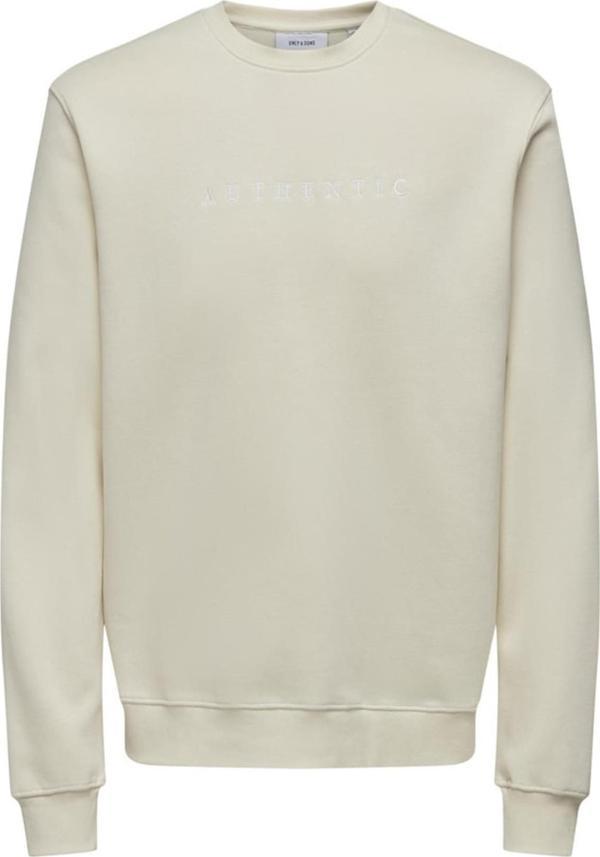 ONSCONNOR AUTHENTIC REG CREW NECK SWEAT KREM 22030625 - Image 1