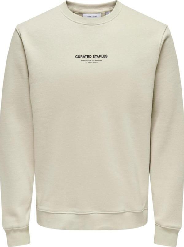 ONSCURATED REG CREW NECK SWEAT BEJ 22030923 - Image 1