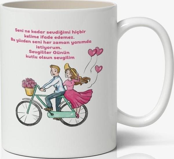 Sevgiliye Özel Baskılı Kupa Bardak Kahve Kupa Bardak Mod7 - Image 1