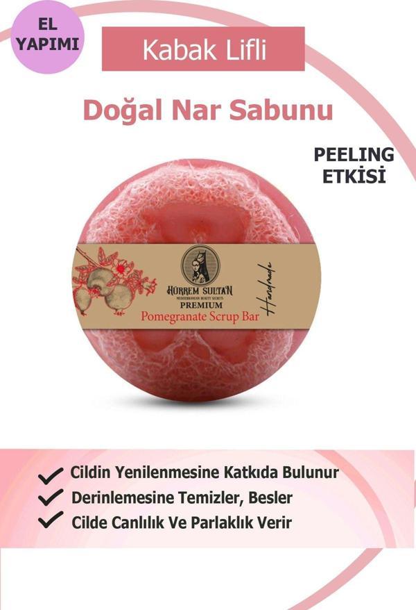 Hürrem Sultan Doğal Kabak Lifli Nar Sabunu 130 Gr - Image 1