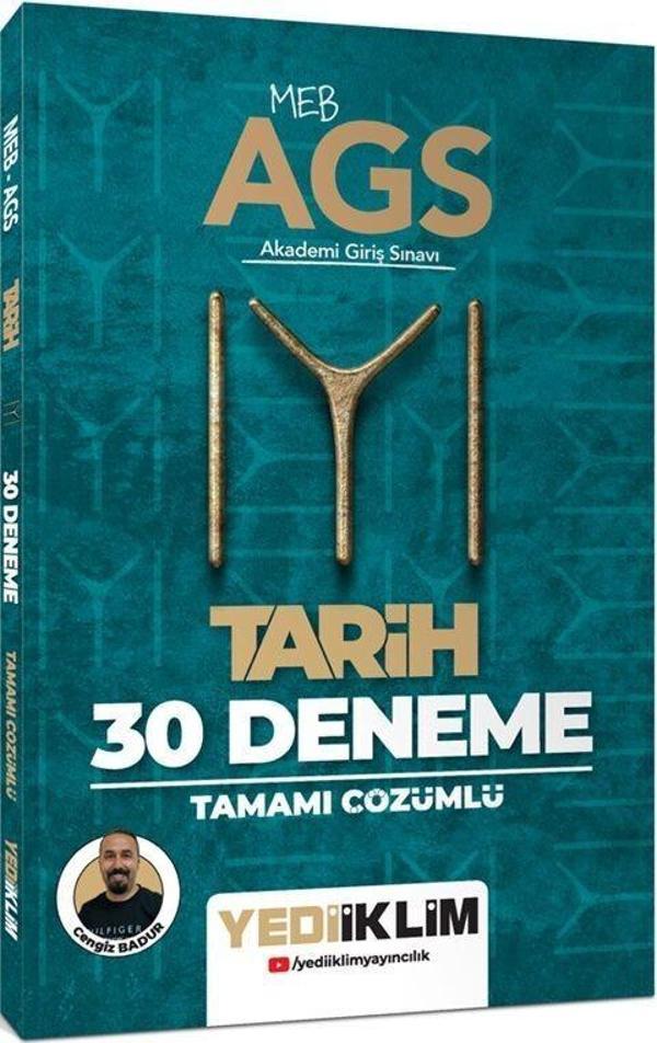 MEB AGS KAYI Tarih Tamamı Çözümlü 30 Deneme Yediiklim Yayınları - Yediiklim Yayınları - Image 1