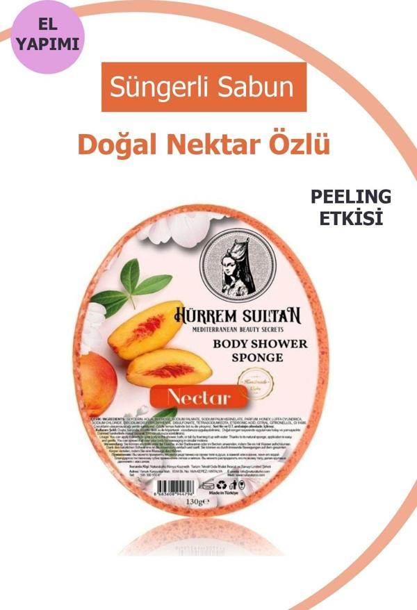 Hürrem Sultan Doğal Nektar Özlü Süngerli Sabun 130 Gr - Image 1