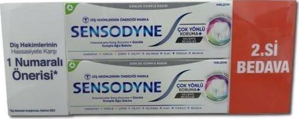 Sensodyne Çok Yönlü Koruma Gelişmiş Beyazlık 50 ml 2'li - Image 1