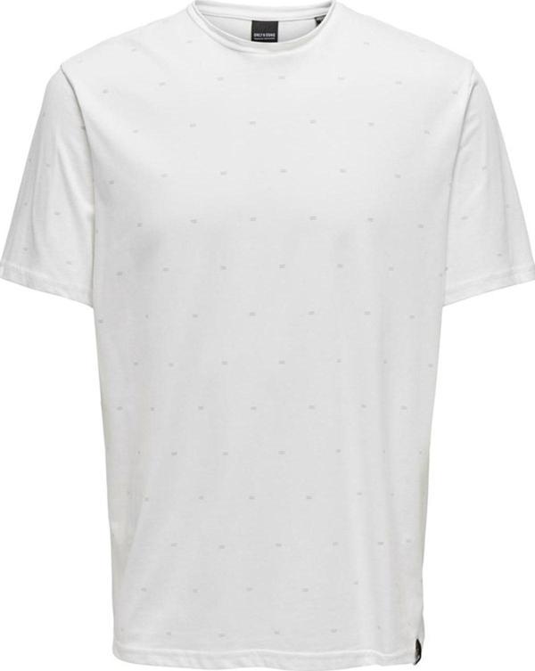 ONSMYRON LIFE REG SS DITSY TEE CS 22029480 P.BEYAZ - Image 1