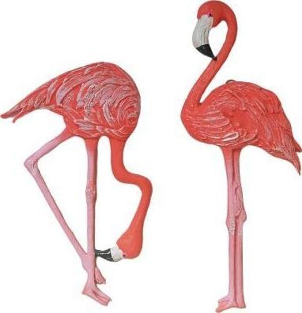 İkili Flamingo Dekoratif Duvar Süsü - Image 1