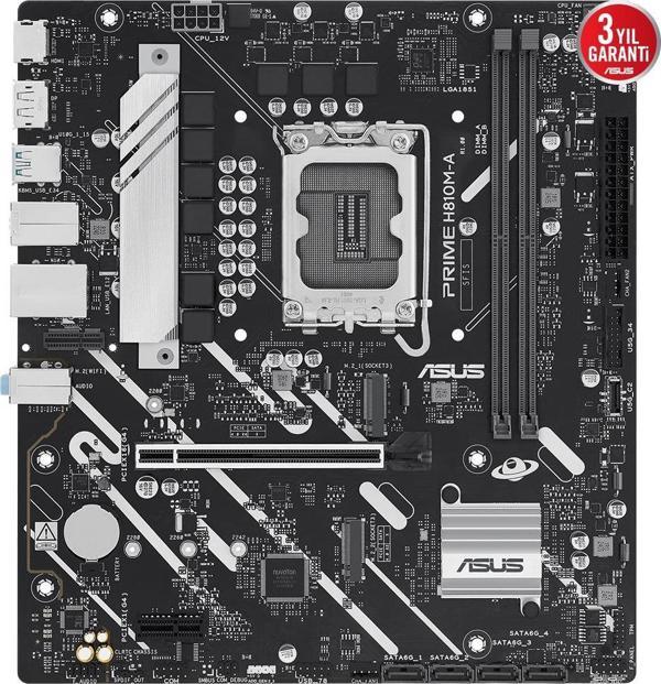 ASUS PRIME H810M-A-CSM SOKET 1851 ANAKART - Image 1