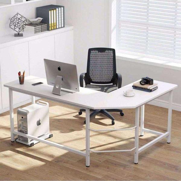 Zizuva Tasarım Beyaz L Model Çalışma Masası - Image 1