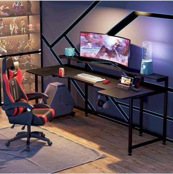 Zizuva Tasarım Siyah Gaming&Çalışma Masası - Image 1