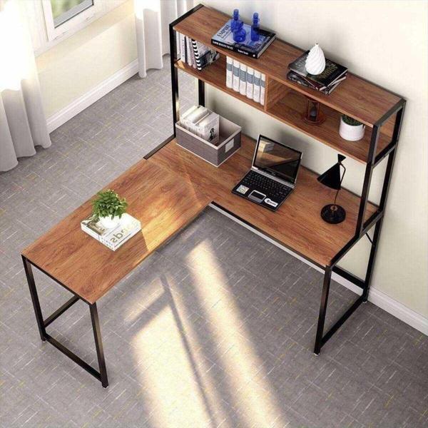 Zizuva Tasarım L Model Kitaplıklı Çalışma Masası - Image 1