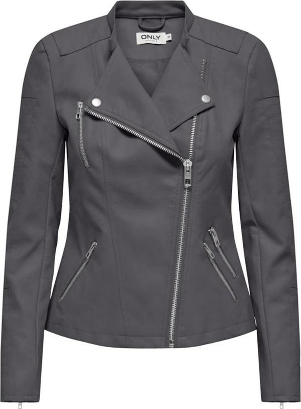 ONLAVA FAUX LEATHER BIKER OTW NOOS ANTRASİT - Image 1