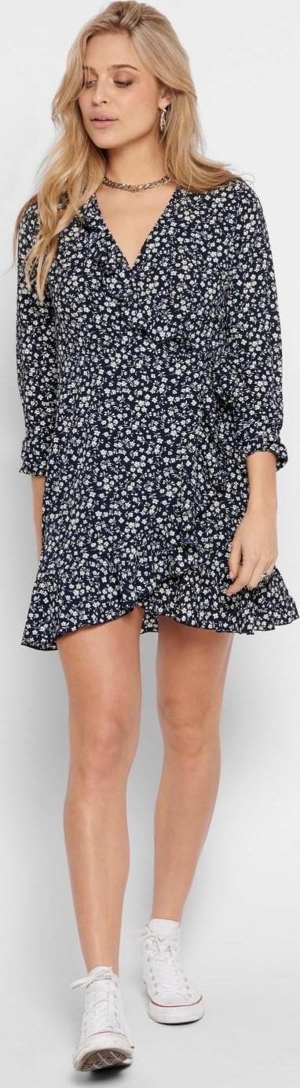 ONLCARLY L/S WRAP SHORT DRESS NOOS WVN - Image 1