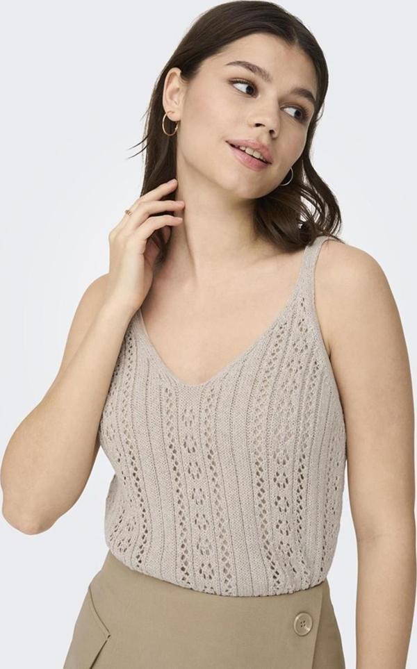 ONLY ONLLYZET LIFE S/L TOP KNT NOOS 15277573 TAŞ - Image 1