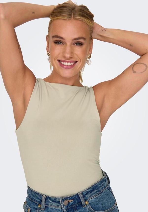 ONLY ONLEA S/L 2-WAYS FIT TOP JRS NOOS BEJ - Image 1