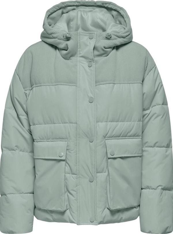 ONLY ONLSADIE CORD MIX PUFFER CC OTW YEŞİL - Image 1
