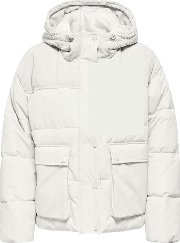 ONLY ONLSADIE CORD MIX PUFFER CC OTW BEYAZ - Image 1