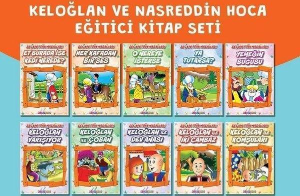 Keloğlan ve Nasreddin Hoca Eğitici Kitap Seti - 10 Kitap Takım - Bilgeoğuz Yayınları - Image 1
