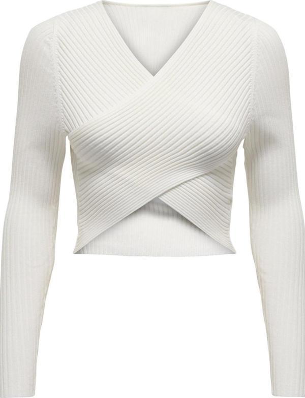 ONLY ONLMELINA LS WRAP V-NECK REVERSE KNT 15309066 TAŞ - Image 1