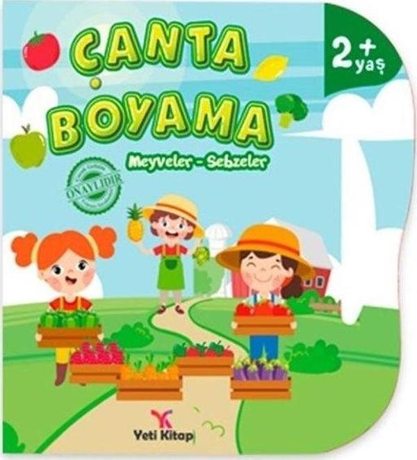 Çanta Boyama - Meyveler Sebzeler 2+ Yaş - Yeti Kitap - Image 1