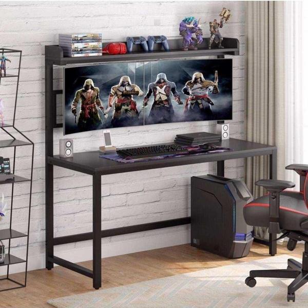 Zizuva Tasarım Monitor Askılıklı Oyuncu Ve Çalışma Masası - Image 1
