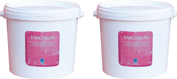 2 ADET Gemaş TABCHLOR 10 KG (20 KG) %90 Tablet Klor - %90 Chlorine Tablets - Stabilize Triklor Tableti 200 gr-ToptancıyızBiz - Image 1