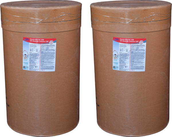 2 ADET Deep Blue GC 50 Kg (100 Kg) Chlor Stabilize Triklor Granül %90 Aktif Klor - Granular Chlorine-ToptancıyızBiz - Image 1