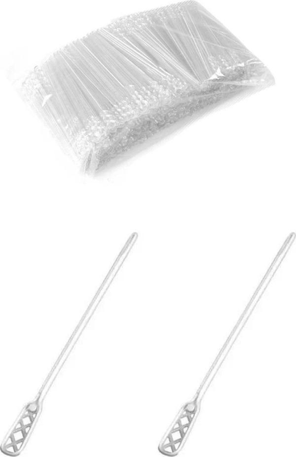 Yok Yok Ambalaj Kullan At Plastik Çay Kahve Karıştırıcısı Çubuğu 500 Adet 1 Paket - Image 1