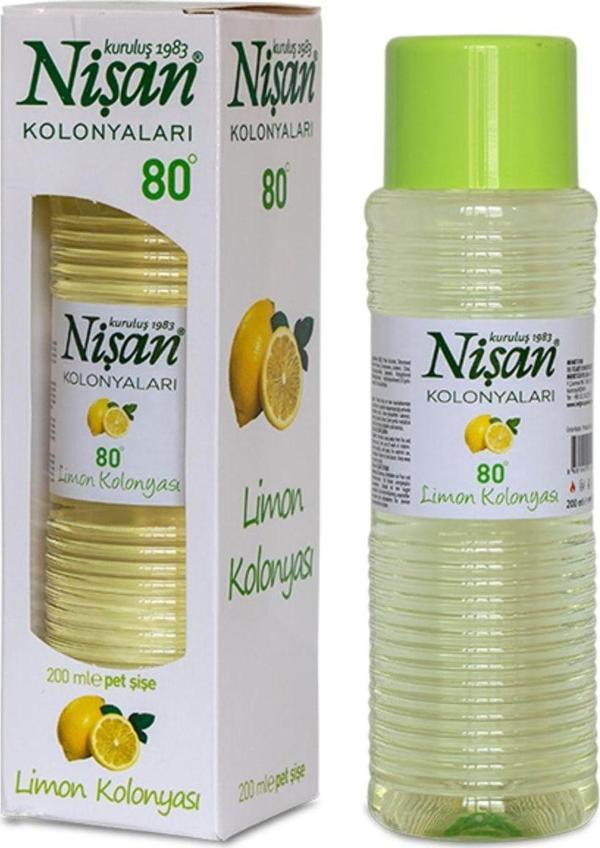 Yok Yok Ambalaj 200 Ml Limon Kolonyası 80° - Image 1