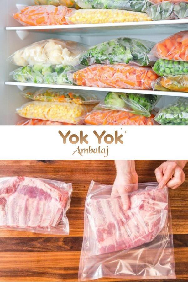 Yok Yok Ambalaj Naylon Torba 23X36Cm Ikilik Şeffaf Şeker Bakliyat Bakkaliye Torbası/Dolap Poşeti Kalın 1Kg - Image 1