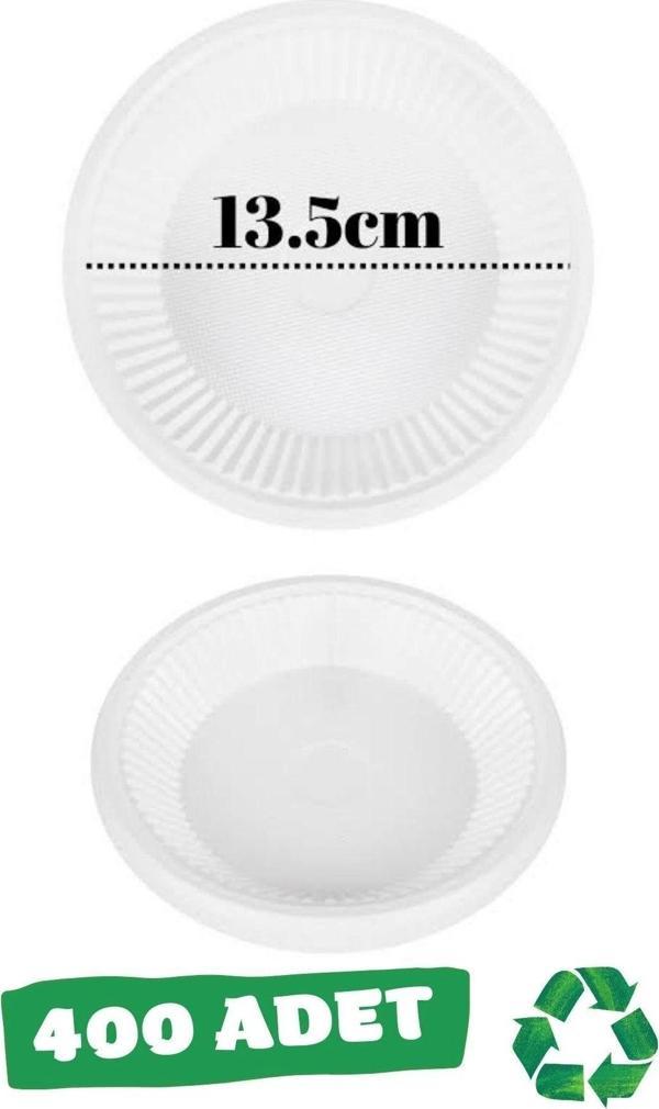 Yok Yok Ambalaj Plastik Tabak Küçük Boy (Çap:13.5Cm) 400 Adet - Image 1