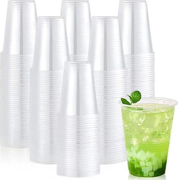 Yok Yok Ambalaj Plastik Bardak Şeffaf 180Ml - Hafif Ve Dayanıklı - Soğuk Içecekler Için 100 Adet - Image 1