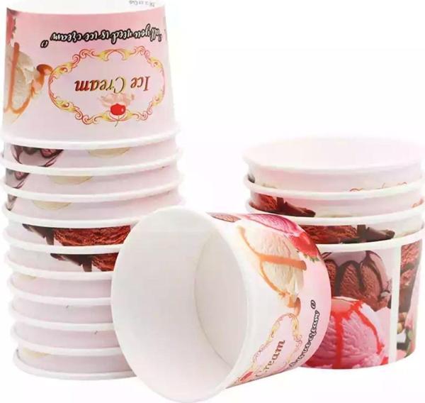Yok Yok Ambalaj Karton Dondurma Sunum Kasesi 200Cc 25 Adet - Image 1